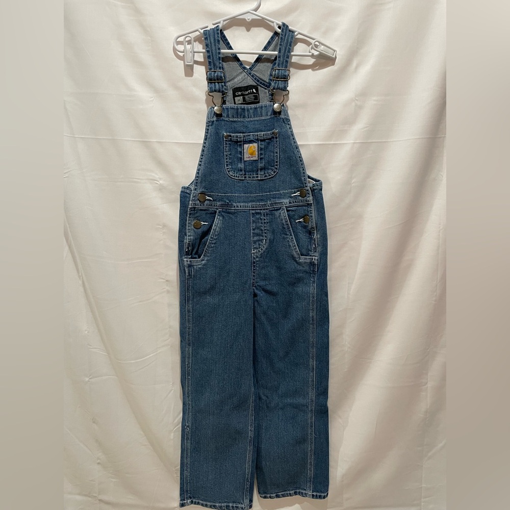 Carhartt Kids Blue Denim Overalls